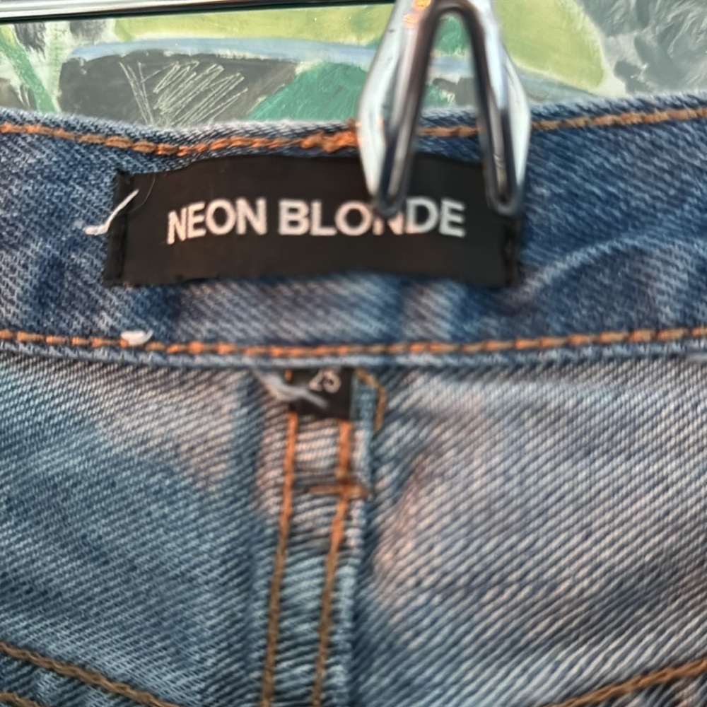 Neon Blonde zipper jeans - Picture 4 of 5